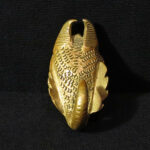 Antique Large Baule Bronze Ring – Scorpion – Ivory Coast – Rare Item