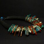 Fine Berber Necklace – ZINDER Crosses & KHOURB Ring – Pre Sahara Region, Morocco
