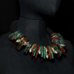 Fine Berber Necklace – ZINDER Crosses & KHOURB Ring – Pre Sahara Region, Morocco