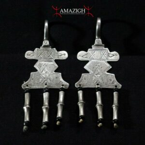 Old Fine Tuareg Earrings - Tanit - Niger