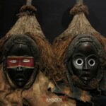 Authentic Tribal Used Dan Dean Gle Mask – Touba, Côte d’Ivoire / Ivory Coast