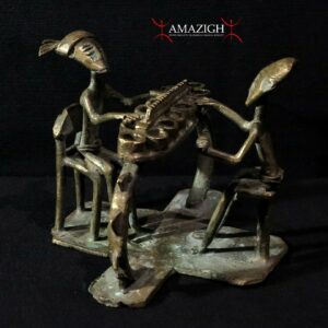 Fine Ashanti (Asante) Figures - Mancala Players - Ghana