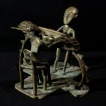 Fine Ashanti (Asante) Figures – Mancala Players – Ghana