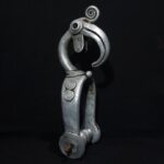 Old Large Toussian Heddle Pulley – Aluminium – Cote d’Ivoire
