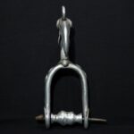 Old Large Toussian Heddle Pulley – Aluminium – Cote d’Ivoire