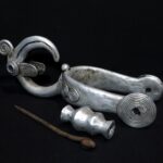 Old Large Toussian Heddle Pulley – Aluminium – Cote d’Ivoire