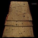 Outstanding Large Old Kuba Raffia Cloth – BUSHOONG – DR Congo – Signed Piece
