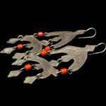 Fine Berber Earrings – Crescent and Hands of Fatima – South Morocco