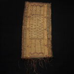 Old Fine Woven Straw Leather Carpet – Tuareg – Mauritania