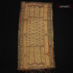 Old Fine Woven Straw Leather Carpet – Tuareg – Mauritania