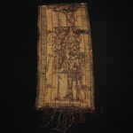 Old Fine Woven Straw Leather Carpet – Tuareg – Mauritania