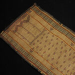 Old Fine Woven Straw Leather Carpet – Tuareg – Mauritania