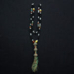 Old Fine Chaplet – Tasbih – Silver, Ebony and Carnelian Beads – South Morocco