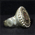 Fine Talismanic Berber Ring – Antique Venetian Murrina – Morocco