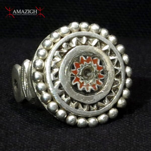 Fine Talismanic Berber Ring – Antique Venetian Murrina – Morocco