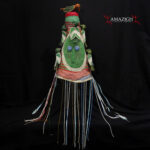 Old Beautiful Yoruba Beaded Crown – Ade Oba – South West, Nigeria