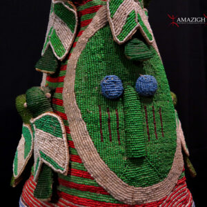 Old Beautiful Yoruba Beaded Crown – Ade Oba – South West, Nigeria