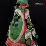 Old Beautiful Yoruba Beaded Crown – Ade Oba – South West, Nigeria