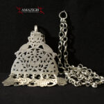 Old Berber Silver Necklace – Hands of Fatima, Crescent – Tunisia