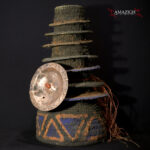 Authentic Tribally Used Ekonda Hat – Botolo – D.R. Congo