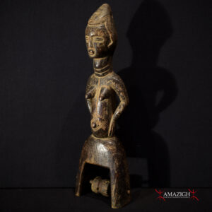 Baule Heddle Pulley - Carved Wood - Cote d'Ivoire