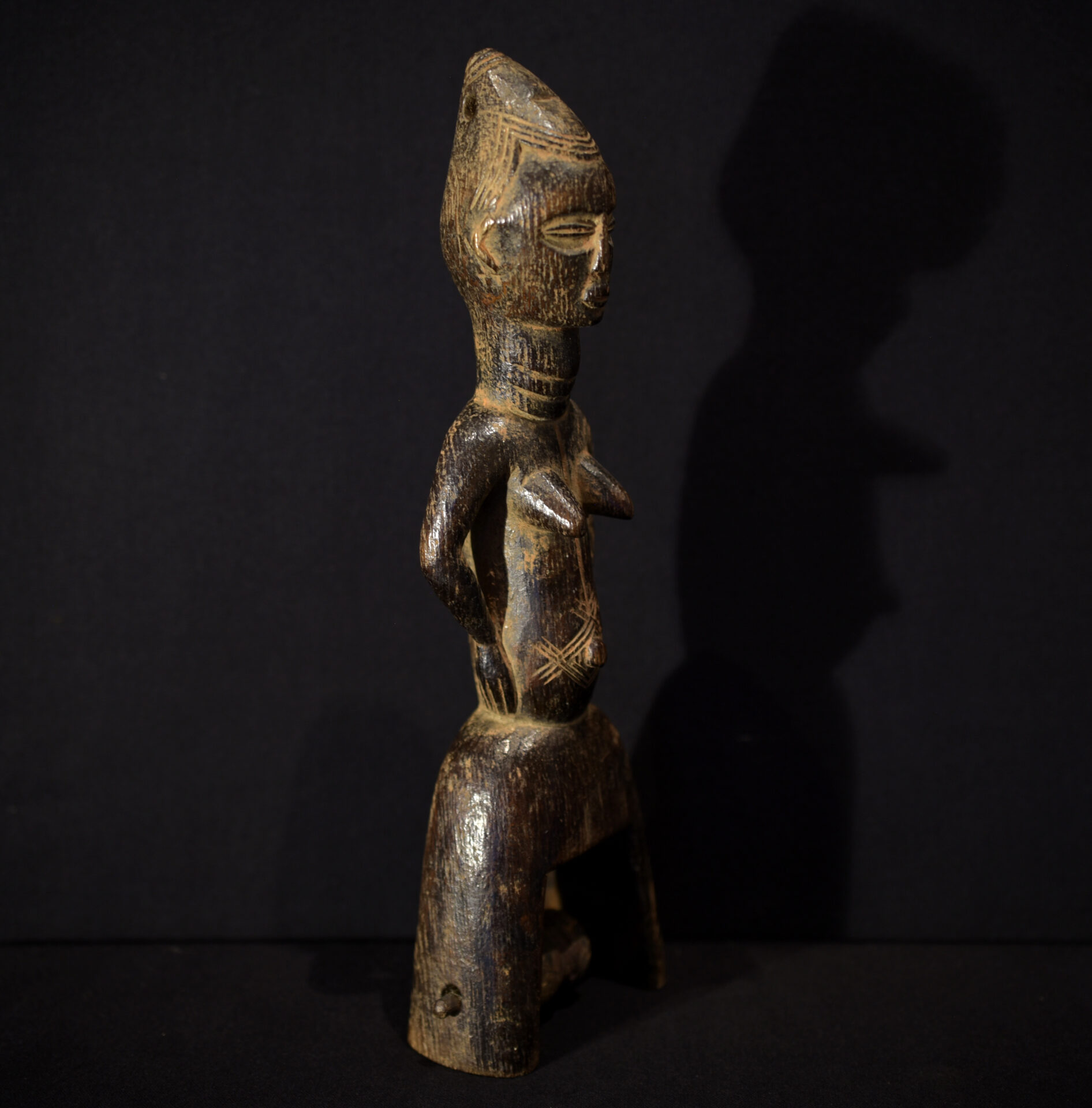 Baule Heddle Pulley – Carved Wood – Cote d’Ivoire
