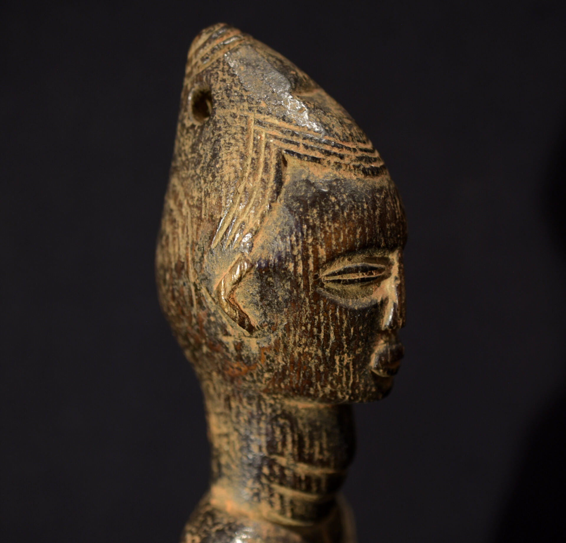 Baule Heddle Pulley – Carved Wood – Cote d’Ivoire