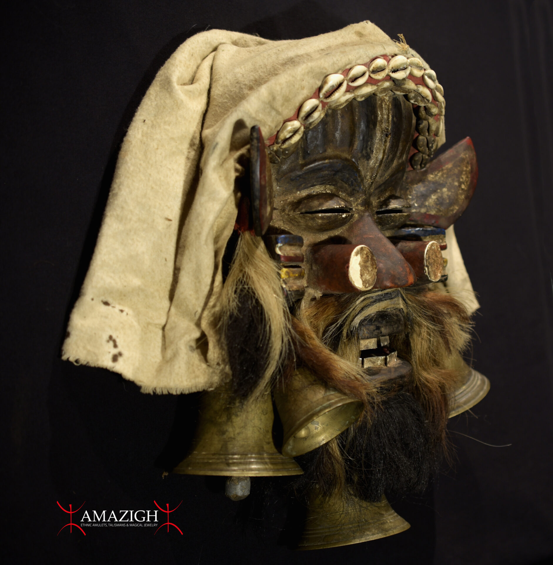 Old Tribally Used We (Krahn) Mask – Von Gla – Bush Spirit – Côte d’Ivoire