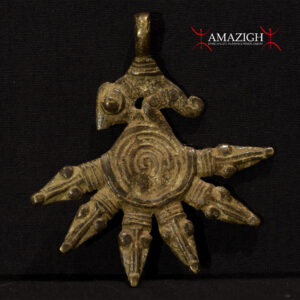 Gan Bronze Amulet – Chameleon and Snakes – Burkina Faso