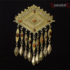 Antique Turkoman Gilded Silver Pectoral – Gonzuk - Central Asia