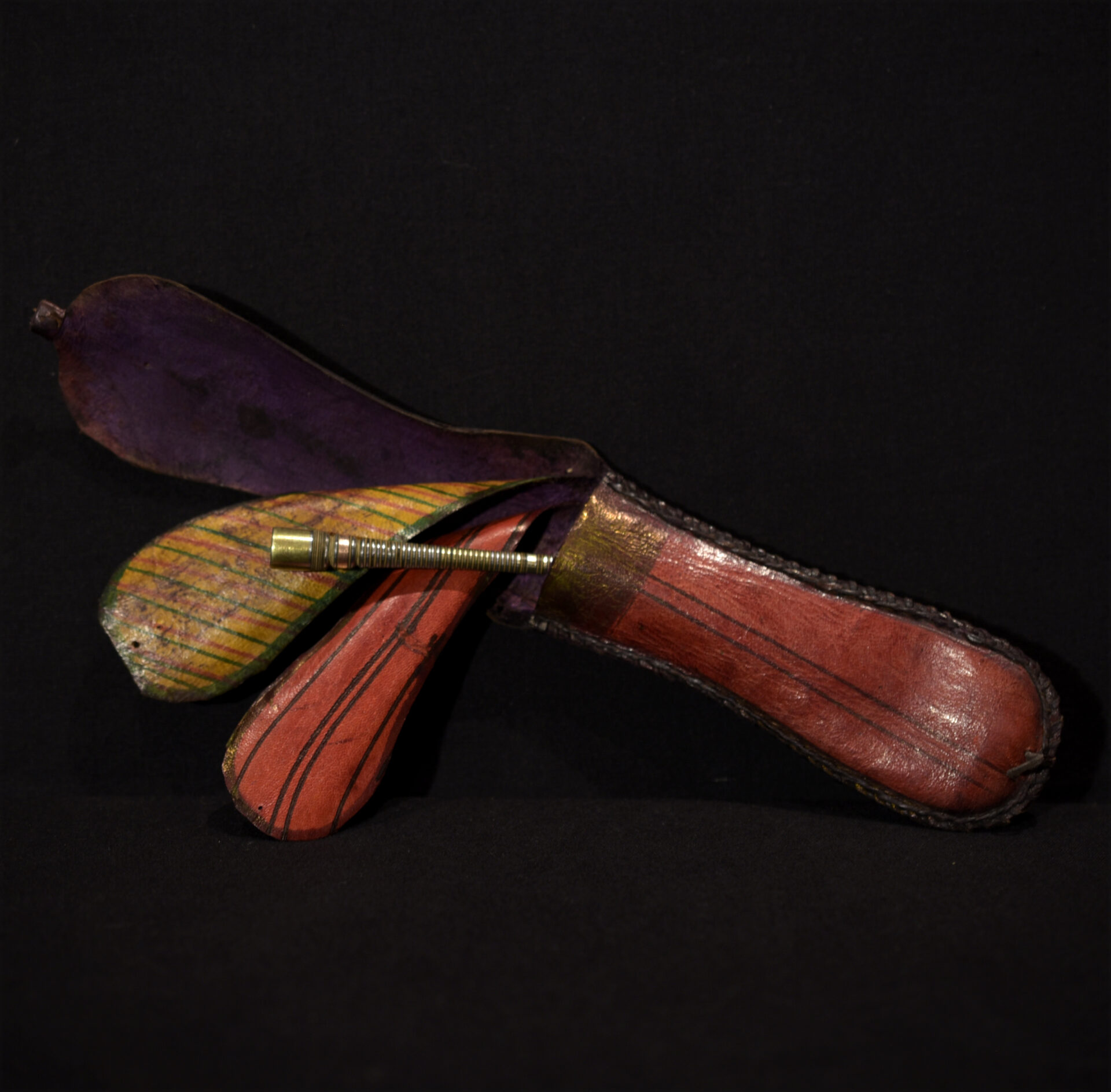 Tuareg Leather Bag and Smoking Pipe – Mauritania