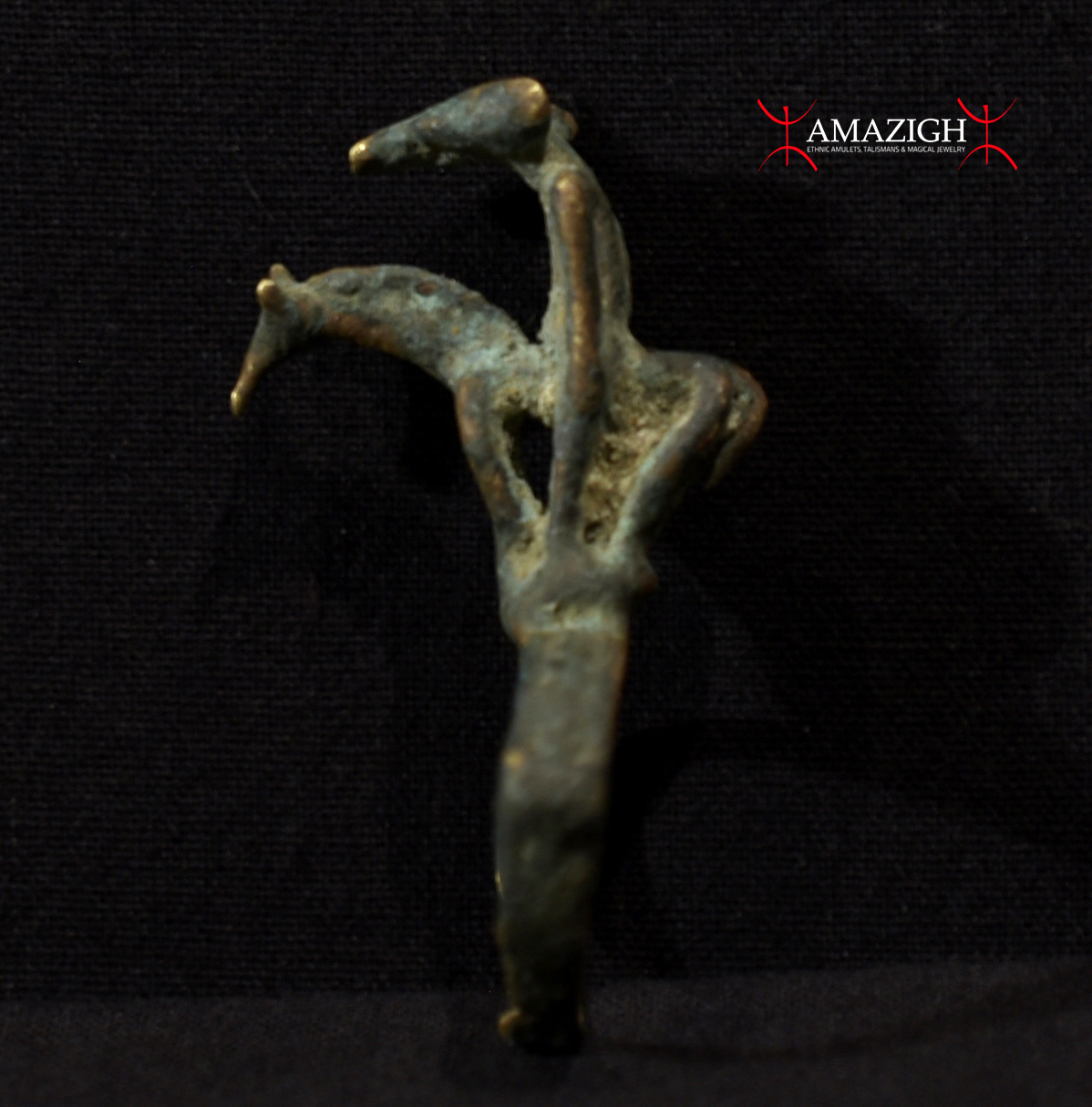 Antique Djenné-Djenno Ring – Equestrian Figure – Mali