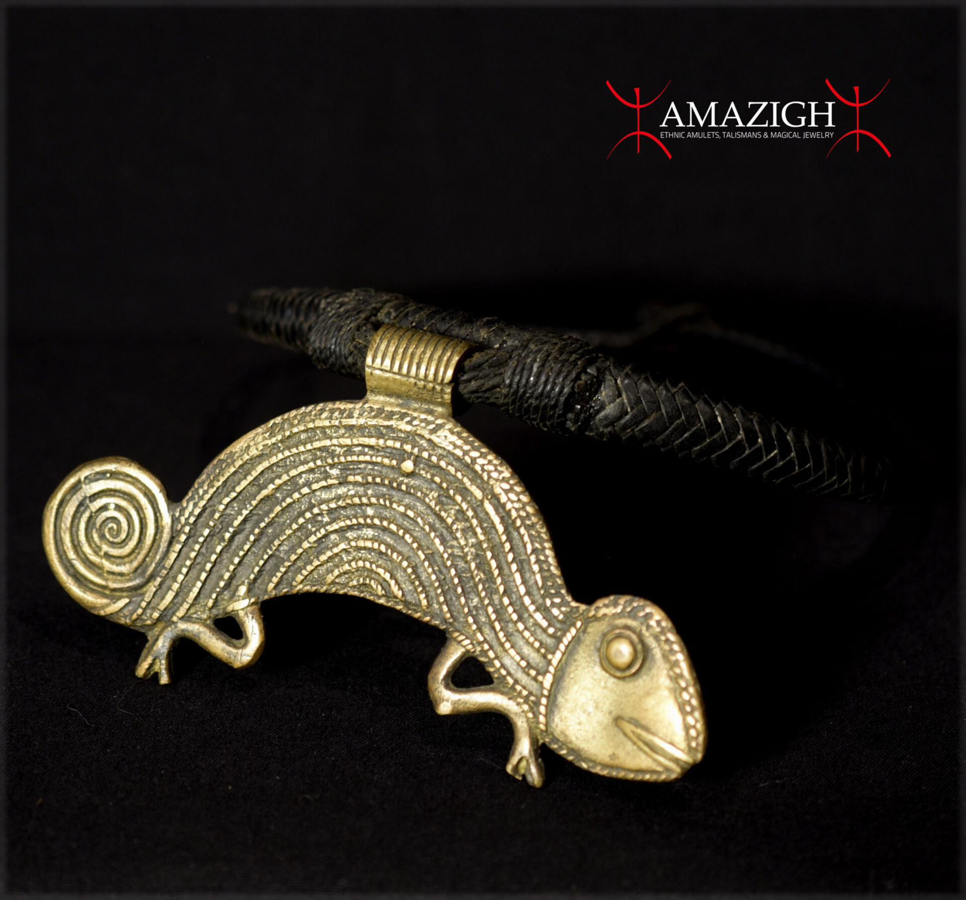 Beautiful Ashanti (Asante) Necklace – Chameleon – Cote d’Ivorie