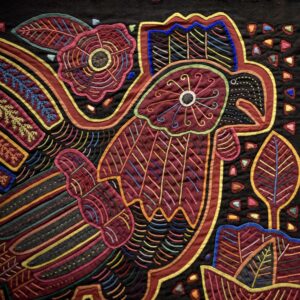 Vintage Kuna Hand Sewn Textile - Mola - Panama