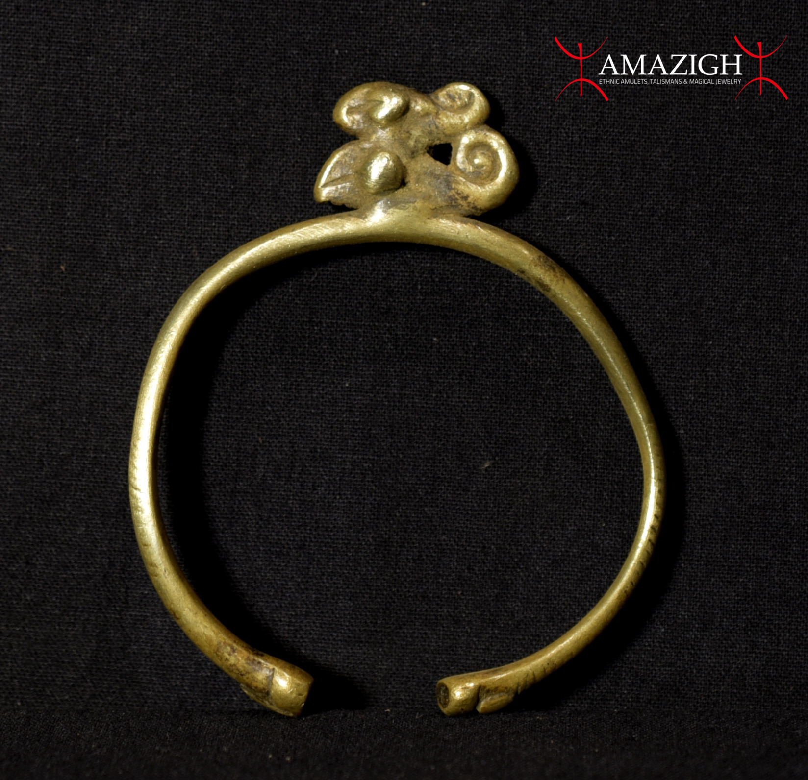 Old Tribally Used Lobi Bracelet – Chameleons – Burkina Faso
