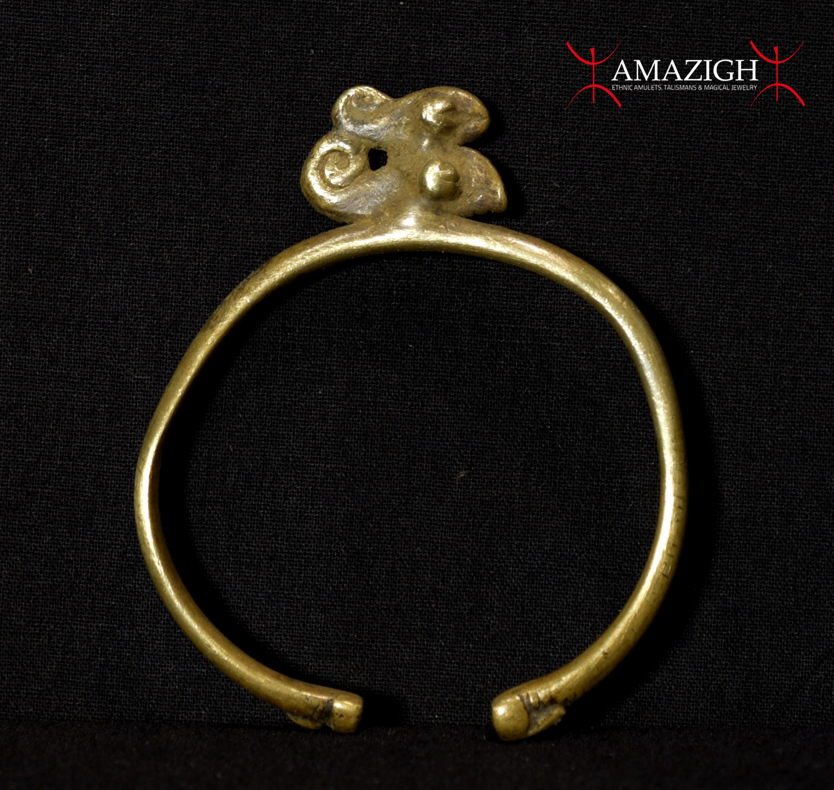 Old Tribally Used Lobi Bracelet – Chameleons – Burkina Faso