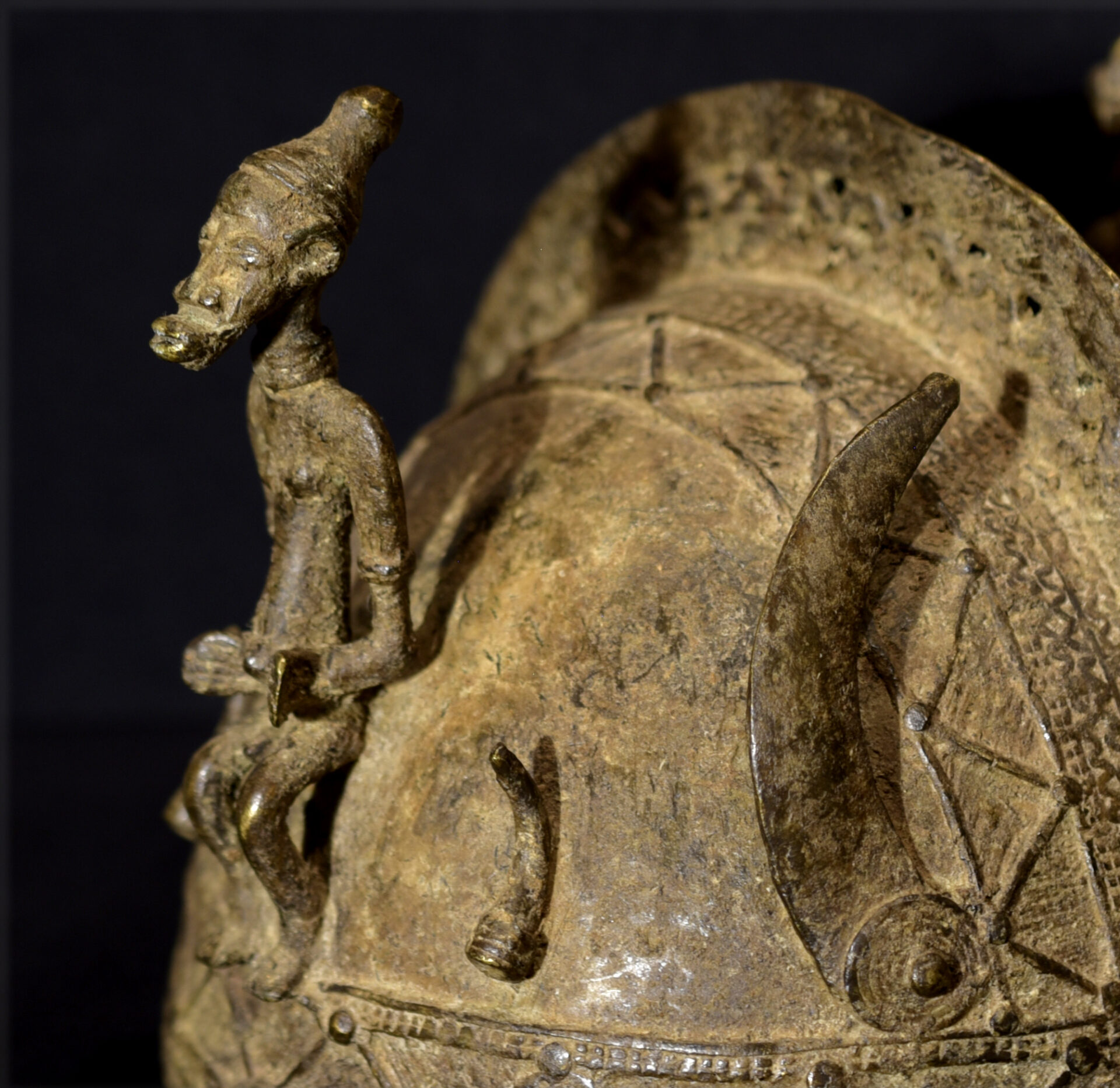 Beautiful Senufo Bronze Helmet Mask – NOO – Cote d’Ivoire / Ivory Coast