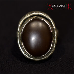 Old Fine Tuareg Ring - Silver and Carnelian - Niger