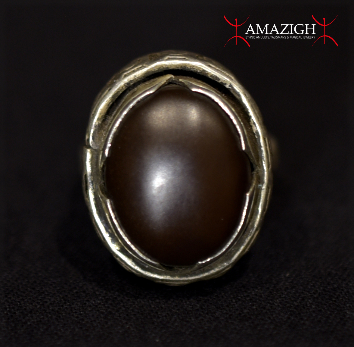 Old Fine Tuareg Ring – Silver and Carnelian – Niger