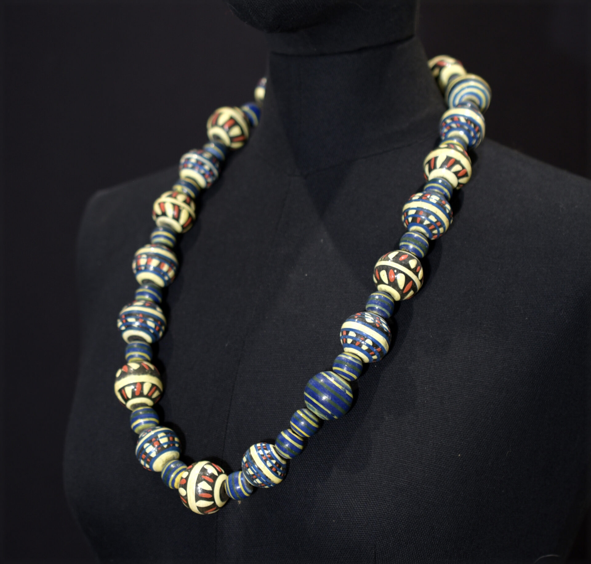 Fine Senufo Necklace – Terracotta Beads – Kapele Village, Korhogo, Côte d’Ivoire