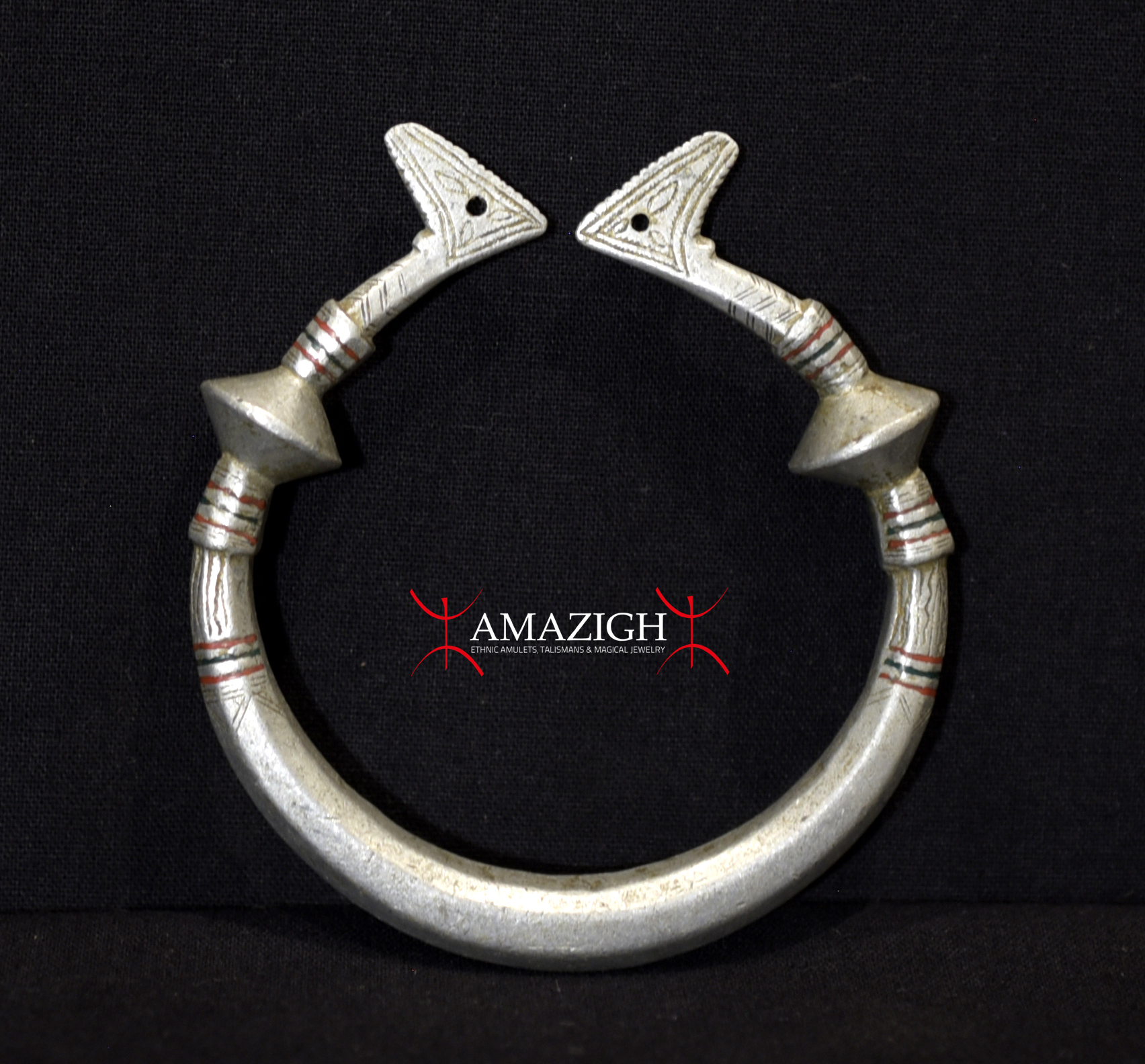 Old Large Aluminium Earring – Fulani Peul Fulbe – Niger