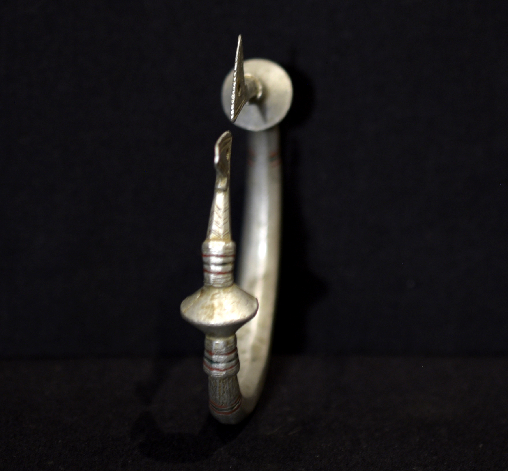 Old Large Aluminium Earring – Fulani Peul Fulbe – Niger