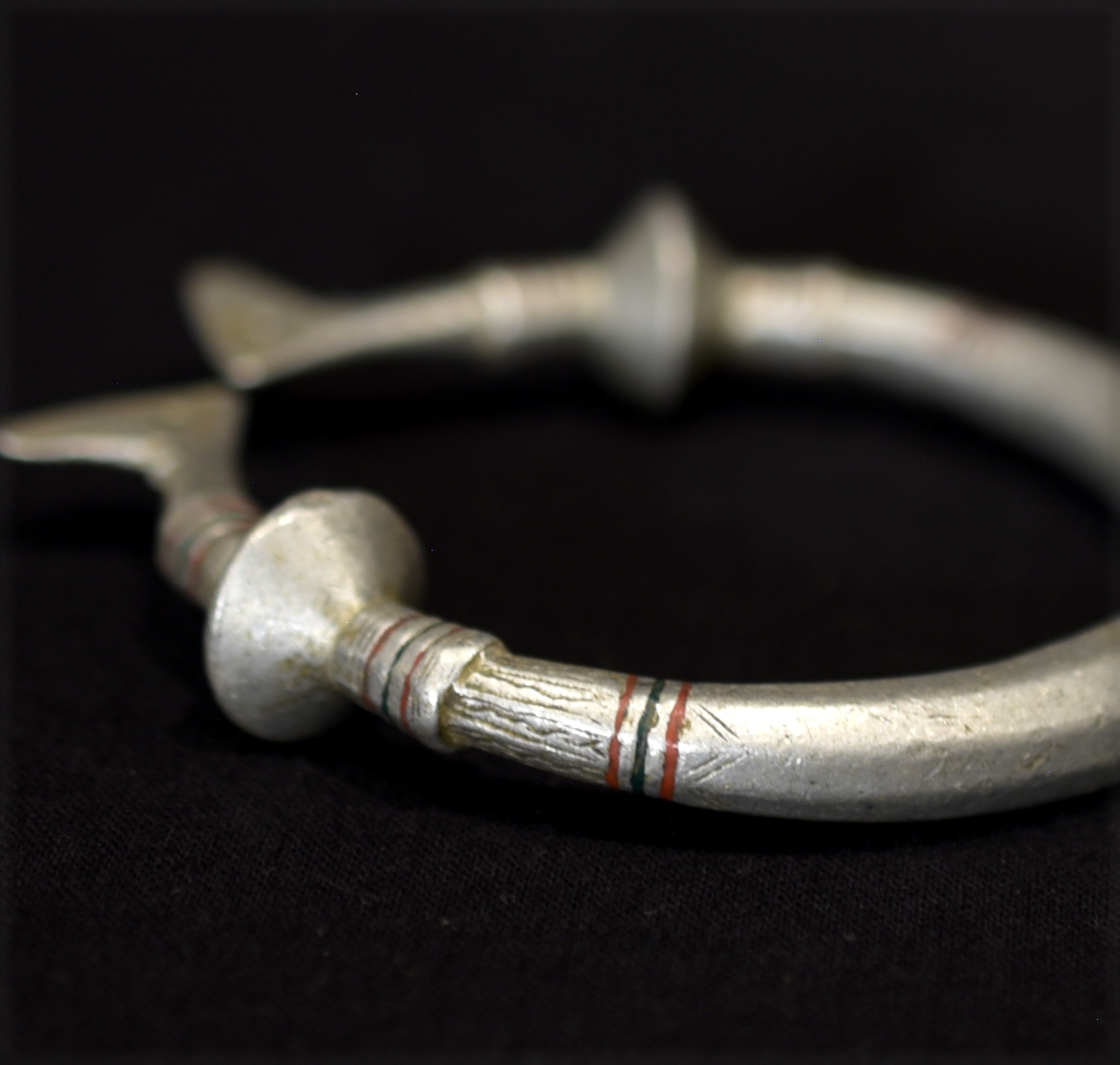 Old Large Aluminium Earring – Fulani Peul Fulbe – Niger