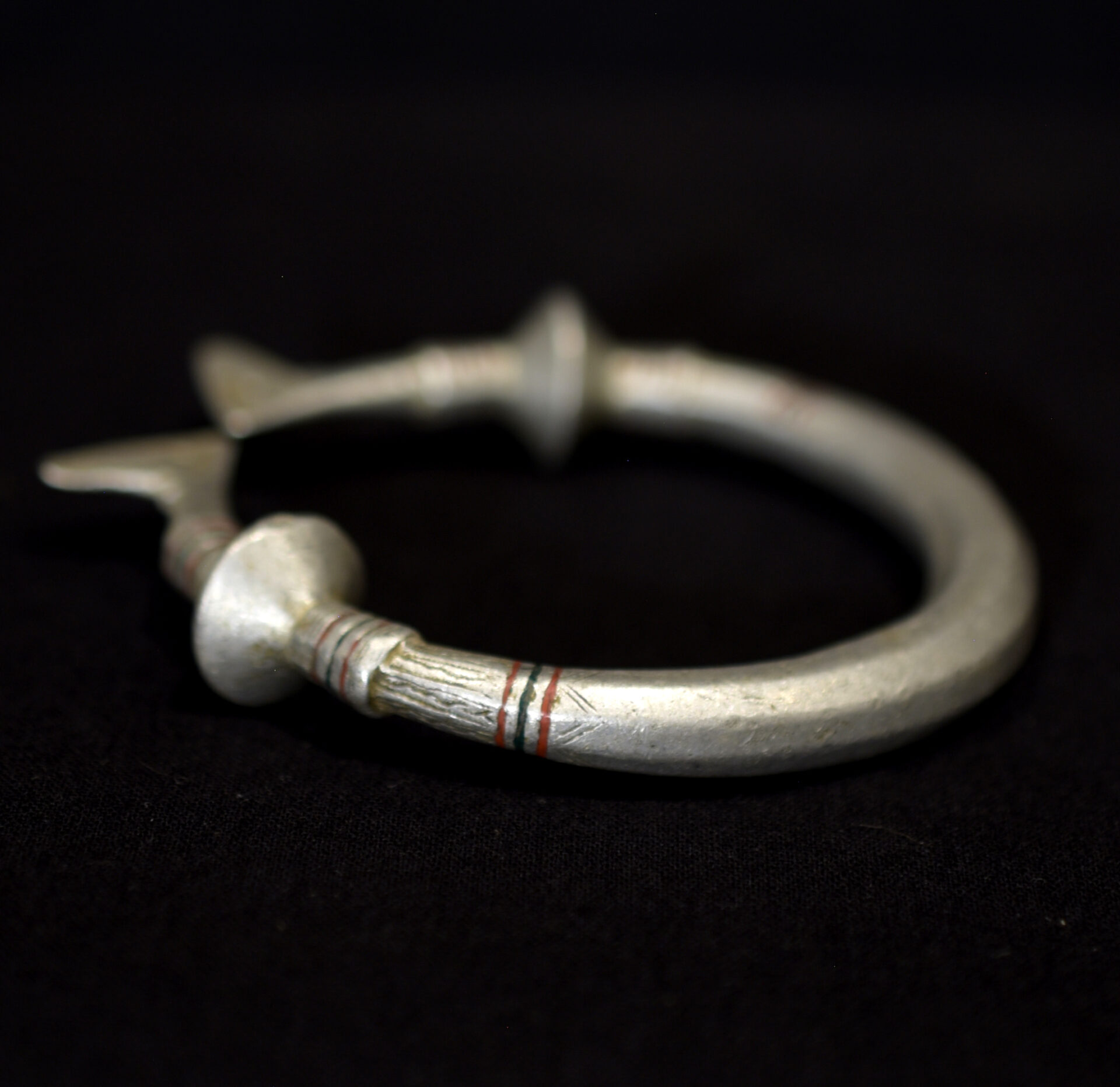 Old Large Aluminium Earring – Fulani Peul Fulbe – Niger
