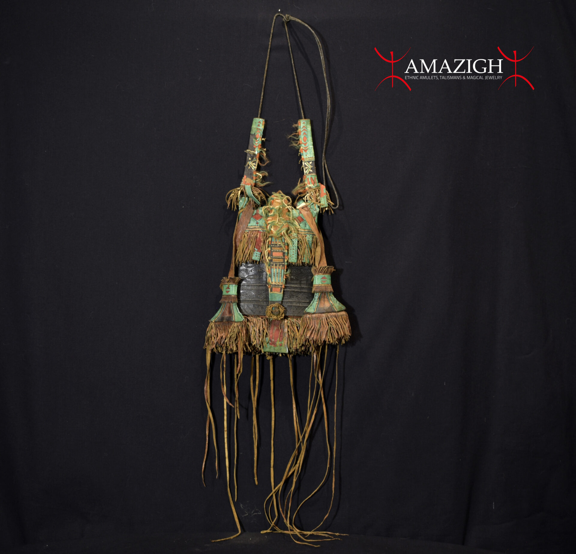 Old Beautiful Tuareg Leather Wallet Purse – Niger