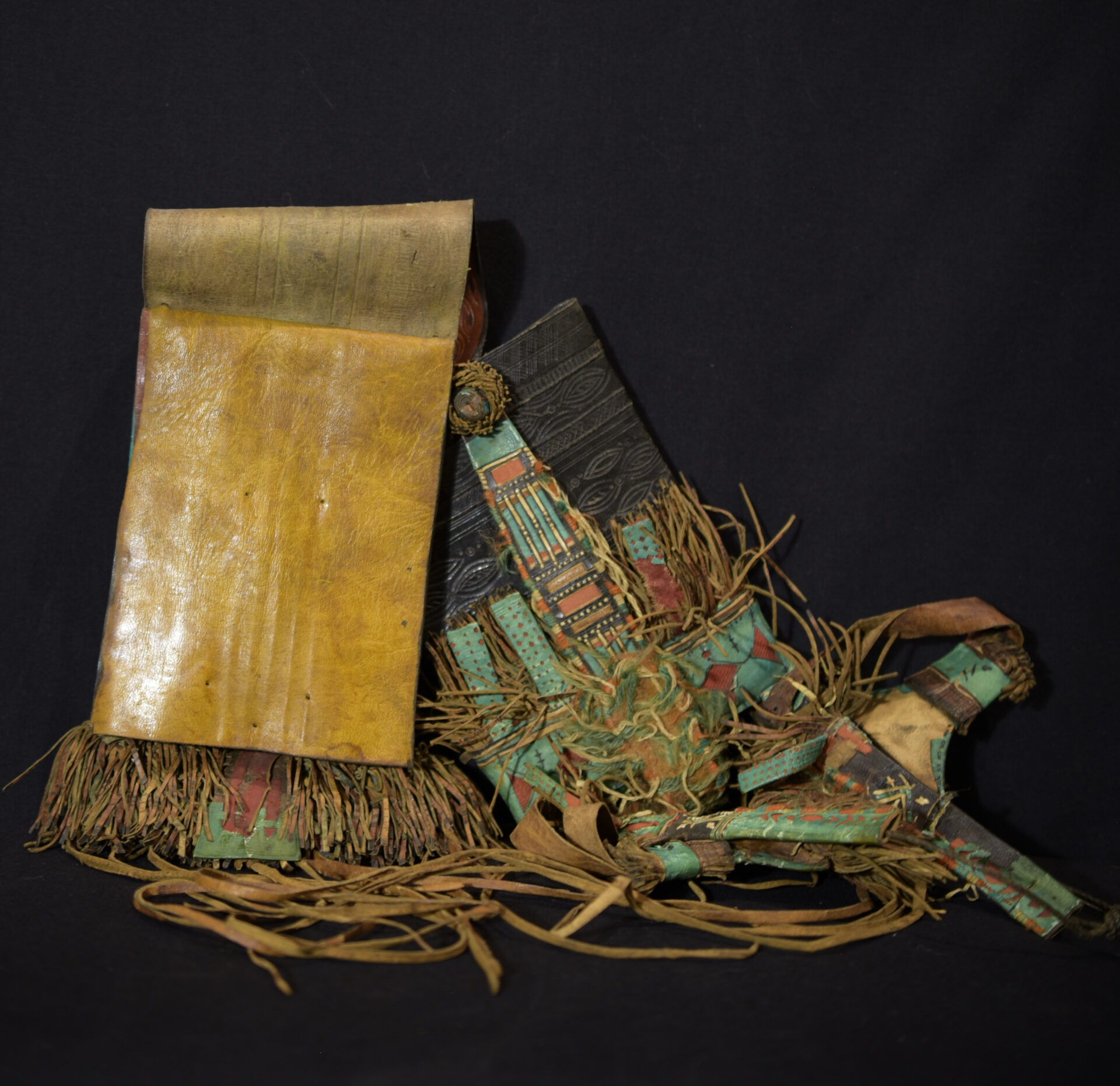 Old Beautiful Tuareg Leather Wallet Purse – Niger