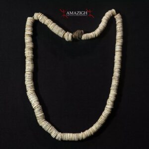 Old Fine Tribally Used Nyangatom Necklace – Ostrich Beads - South Sudan