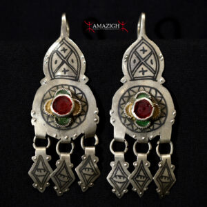 Antique Berber Earrings - Tiznit Region, South Morocco