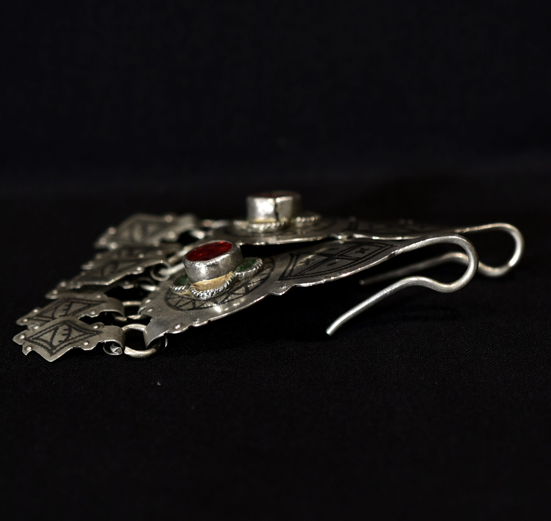 Antique Berber Earrings – Tiznit Region, South Morocco
