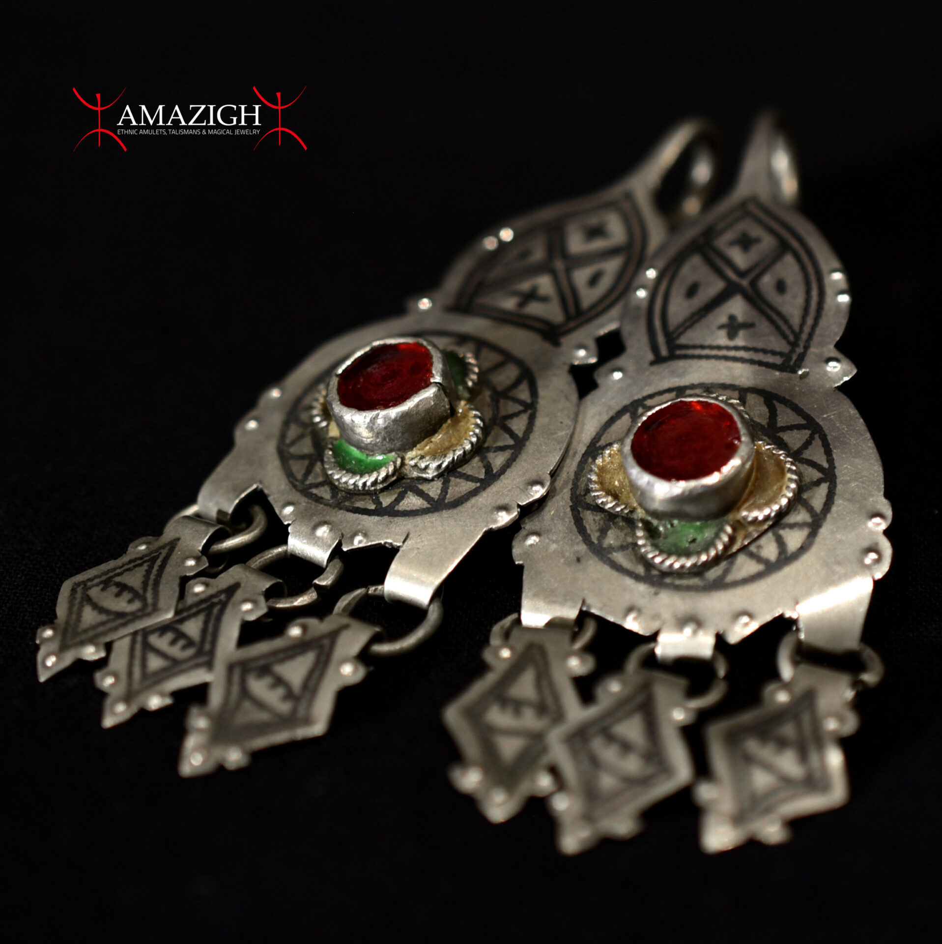 Antique Berber Earrings – Tiznit Region, South Morocco